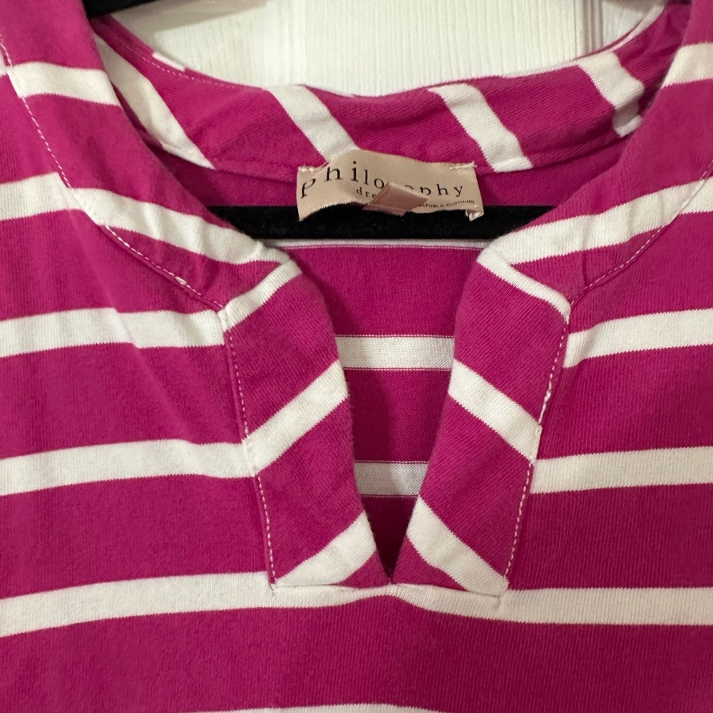 Philosophy Pink Striped Sleeveless Dress - Picture 4 of 6